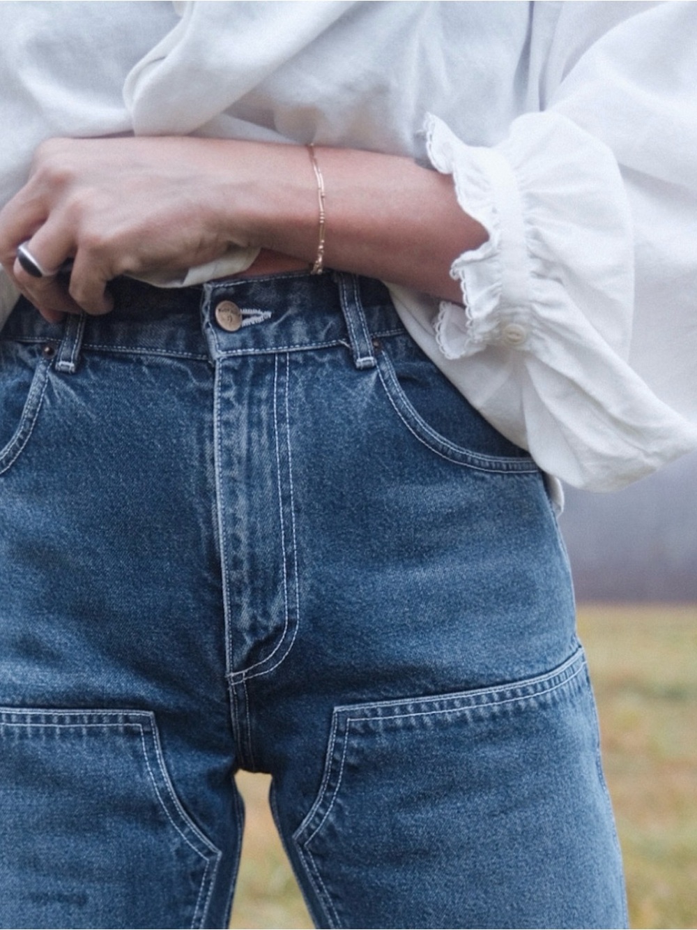Rudy Jude Adult Utility Jeans - Tumbled Classic Indigo (with OG patch) size 1 - Picture 3 of 3